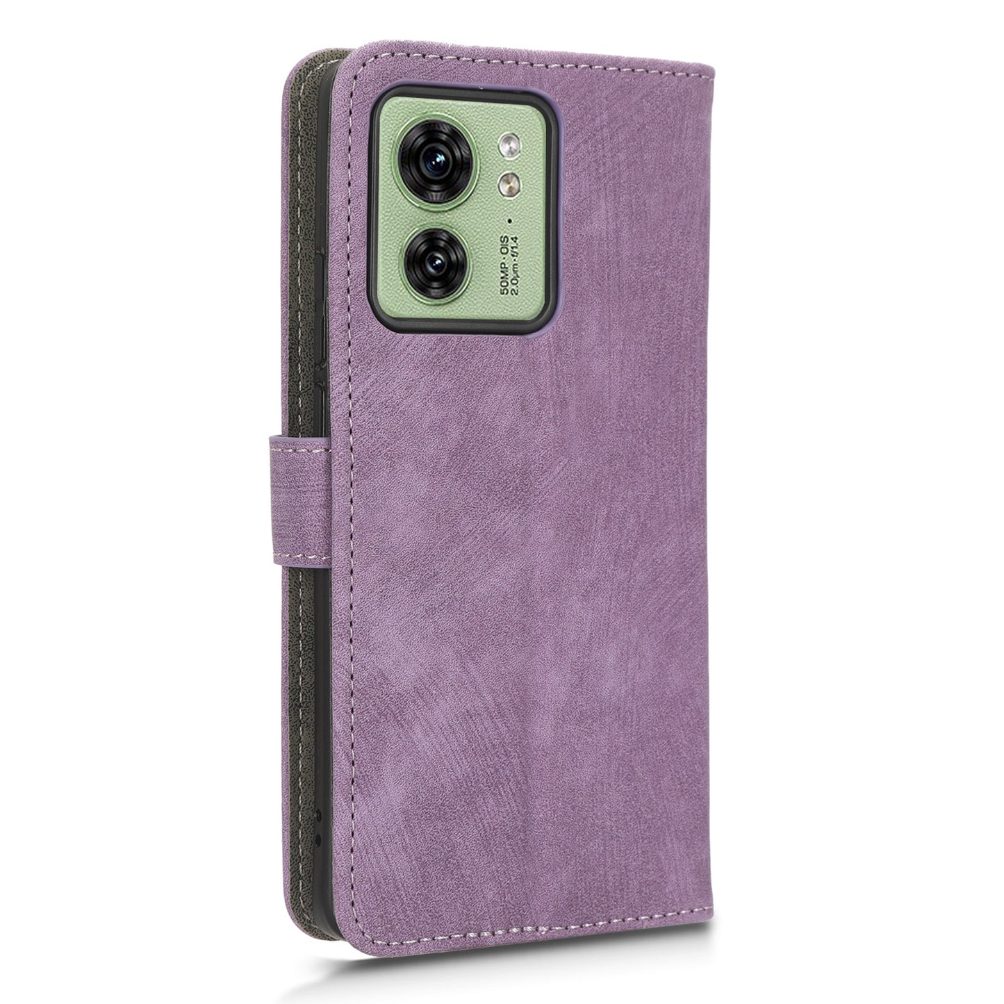 RFID Blocking Wallet Cover for Motorola Edge 40 5G , PU Leather Stand Phone Protective Case with Strap
