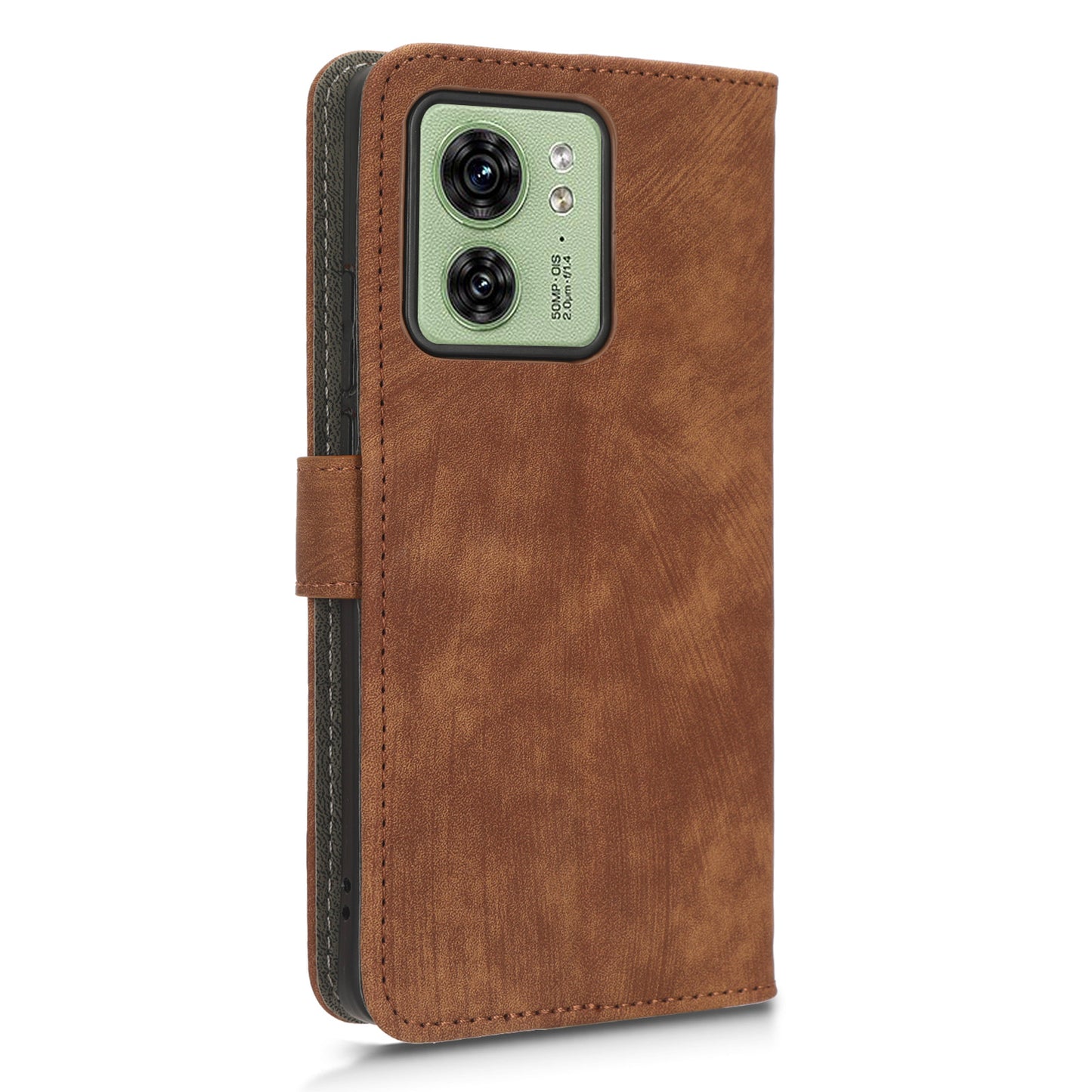 RFID Blocking Wallet Cover for Motorola Edge 40 5G , PU Leather Stand Phone Protective Case with Strap