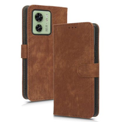 RFID Blocking Wallet Cover for Motorola Edge 40 5G , PU Leather Stand Phone Protective Case with Strap