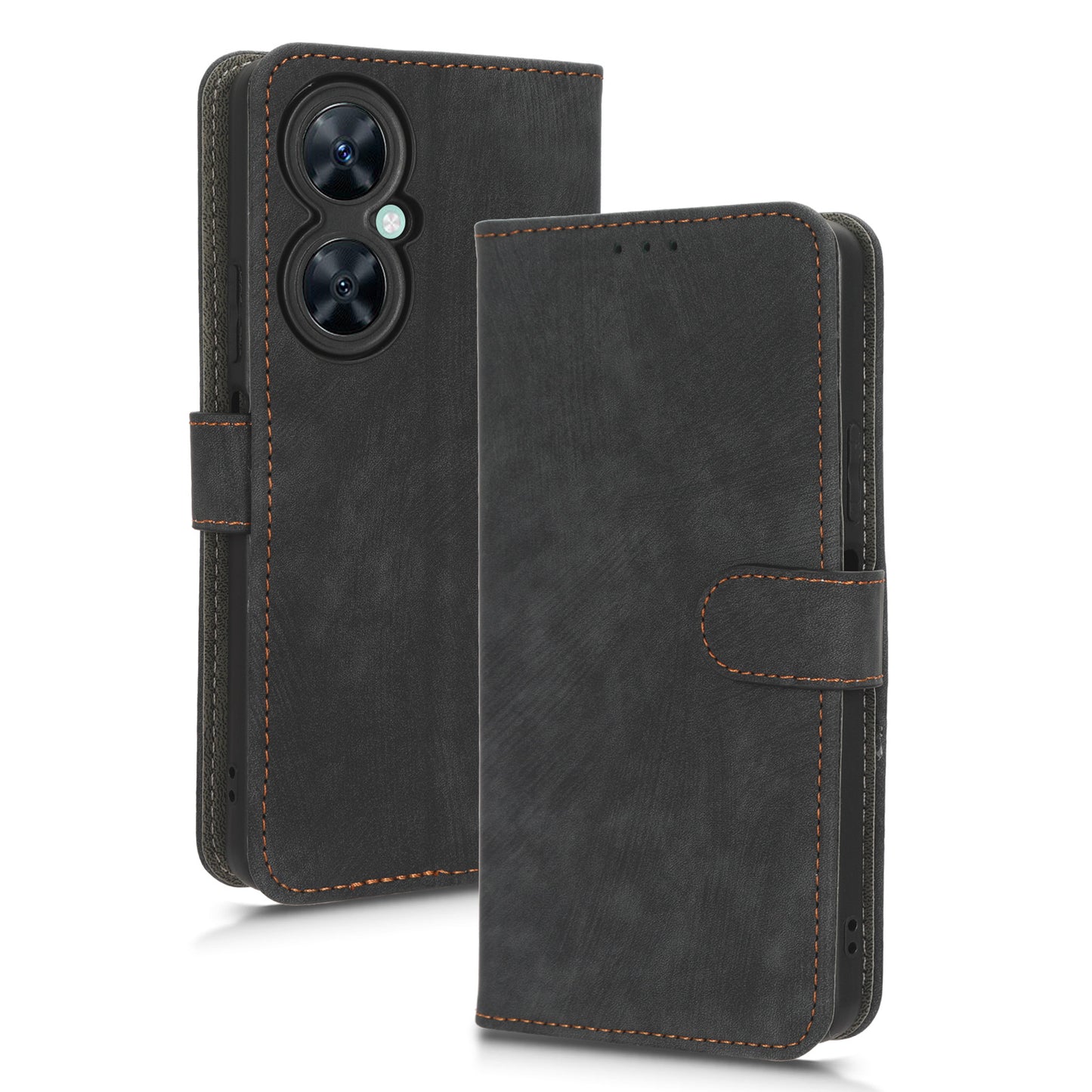 For Huawei Nova 11i / Maimang 20 / Enjoy 60 Pro PU Leather RFID Blocking Wallet Cover Stand Phone Case with Strap