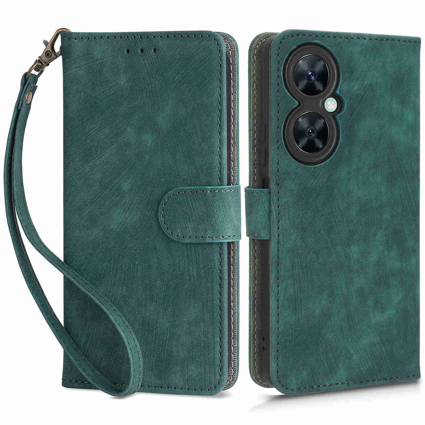 For Huawei Nova 11i / Maimang 20 / Enjoy 60 Pro PU Leather RFID Blocking Wallet Cover Stand Phone Case with Strap