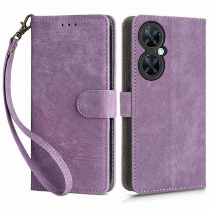 For Huawei Nova 11i / Maimang 20 / Enjoy 60 Pro PU Leather RFID Blocking Wallet Cover Stand Phone Case with Strap