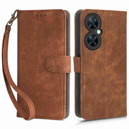 For Huawei Nova 11i / Maimang 20 / Enjoy 60 Pro PU Leather RFID Blocking Wallet Cover Stand Phone Case with Strap
