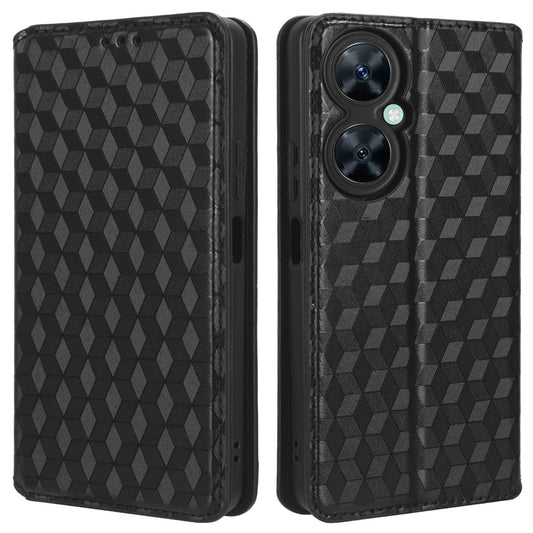 For Huawei Nova 11i / Maimang 20 / Enjoy 60 Pro Stand Wallet PU Leather Rhombus Imprinted Anti-drop Phone Cover