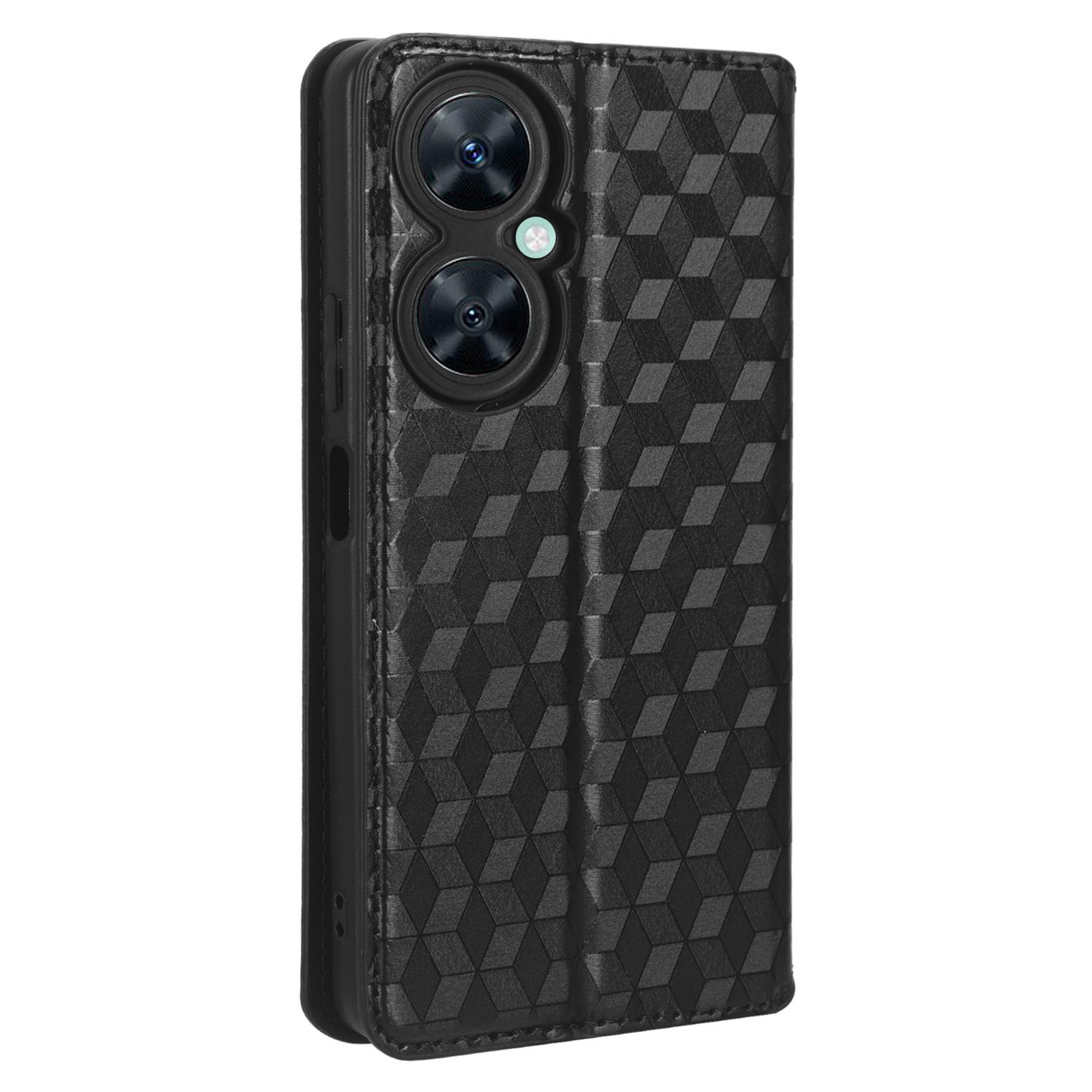 For Huawei Nova 11i / Maimang 20 / Enjoy 60 Pro Stand Wallet PU Leather Rhombus Imprinted Anti-drop Phone Cover