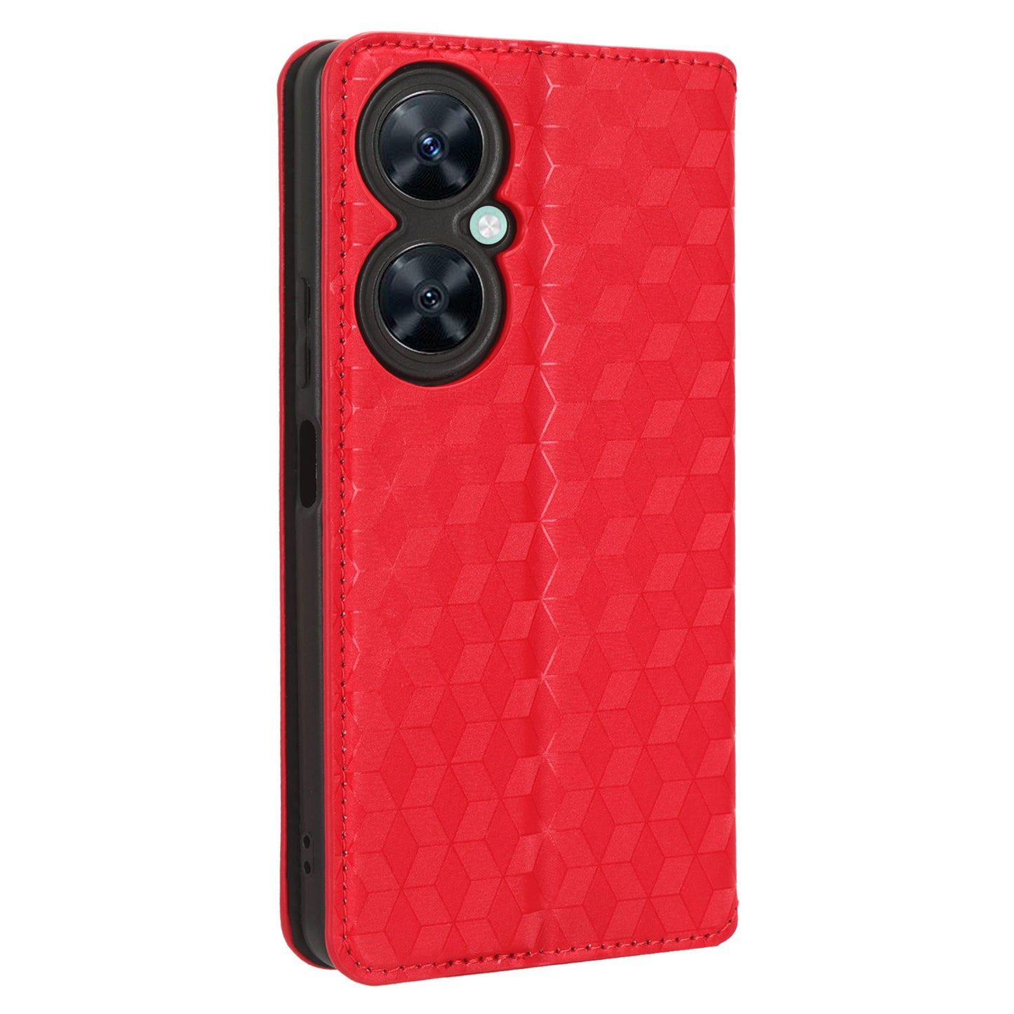 For Huawei Nova 11i / Maimang 20 / Enjoy 60 Pro Stand Wallet PU Leather Rhombus Imprinted Anti-drop Phone Cover