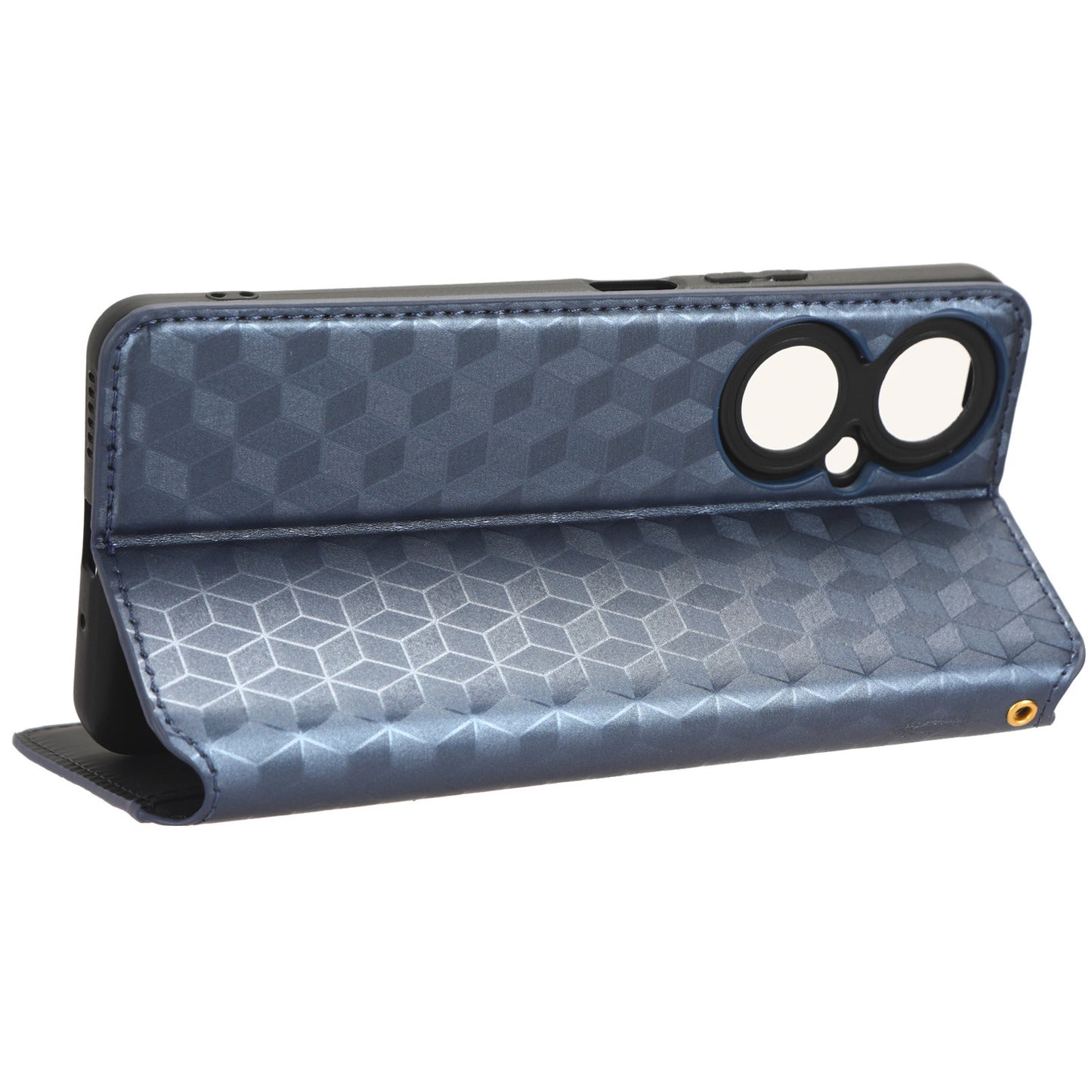 For Huawei Nova 11i / Maimang 20 / Enjoy 60 Pro Stand Wallet PU Leather Rhombus Imprinted Anti-drop Phone Cover