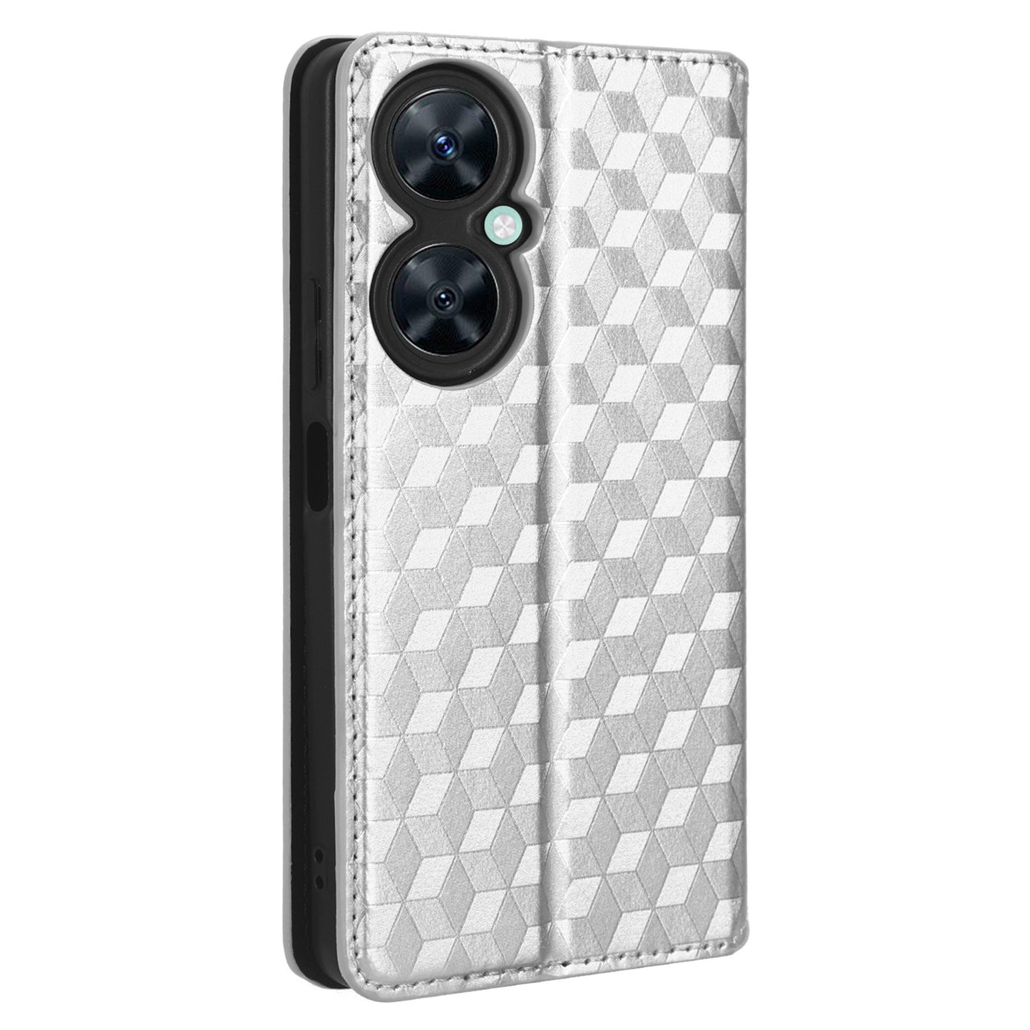For Huawei Nova 11i / Maimang 20 / Enjoy 60 Pro Stand Wallet PU Leather Rhombus Imprinted Anti-drop Phone Cover