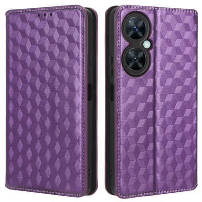 For Huawei Nova 11i / Maimang 20 / Enjoy 60 Pro Stand Wallet PU Leather Rhombus Imprinted Anti-drop Phone Cover