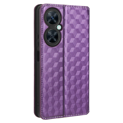 For Huawei Nova 11i / Maimang 20 / Enjoy 60 Pro Stand Wallet PU Leather Rhombus Imprinted Anti-drop Phone Cover