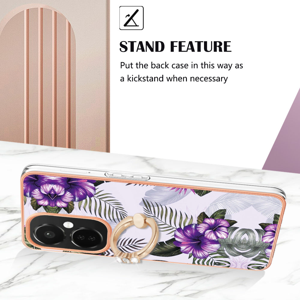 YB IMD Series-6 For OnePlus Nord CE 3 5G / CE 3 Lite 5G / Nord N30 5G Phone Case IMD Electroplating TPU Kickstand Phone Cover