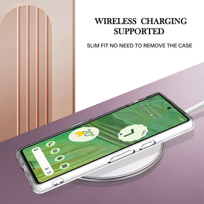 YB IMD Series-2 Marble Pattern Phone Case for Google Pixel 7a TPU Electroplated IMD Protective Cover