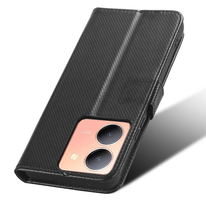 For vivo Y36 4G / Y36 5G / Y78 5G (China) Mobile Phone Case Stand Wallet PU Leather Shell Diamond Texture Phone Cover