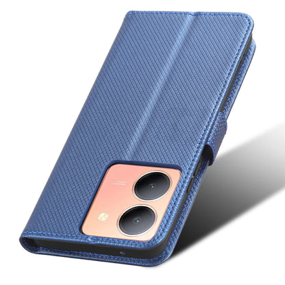 For vivo Y36 4G / Y36 5G / Y78 5G (China) Mobile Phone Case Stand Wallet PU Leather Shell Diamond Texture Phone Cover