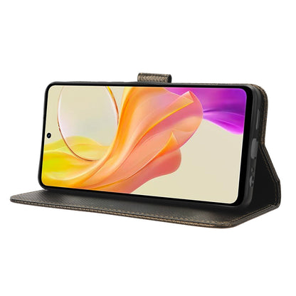 For vivo Y36 4G / Y36 5G / Y78 5G (China) Mobile Phone Case Stand Wallet PU Leather Shell Diamond Texture Phone Cover