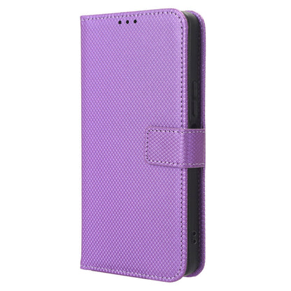 For vivo Y36 4G / Y36 5G / Y78 5G (China) Mobile Phone Case Stand Wallet PU Leather Shell Diamond Texture Phone Cover