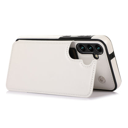 For Samsung Galaxy A54 5G Card Holder Phone Cover PU Leather Coated TPU Kickstand Case