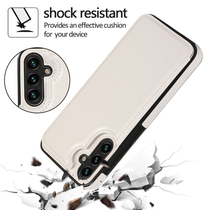 For Samsung Galaxy A54 5G Card Holder Phone Cover PU Leather Coated TPU Kickstand Case