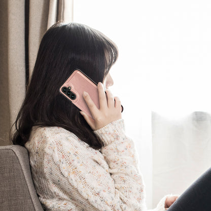 For Samsung Galaxy A54 5G Card Holder Phone Cover PU Leather Coated TPU Kickstand Case