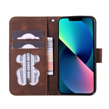 PU Leather Phone Case for iPhone 14 , Imprinted Musical Notation Wallet Stand Cell Phone Cover