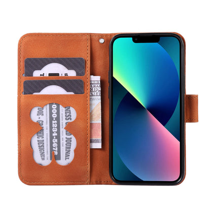 PU Leather Phone Case for iPhone 14 , Imprinted Musical Notation Wallet Stand Cell Phone Cover