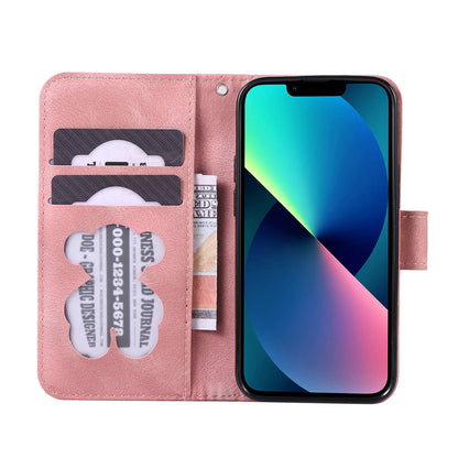 PU Leather Phone Case for iPhone 14 , Imprinted Musical Notation Wallet Stand Cell Phone Cover
