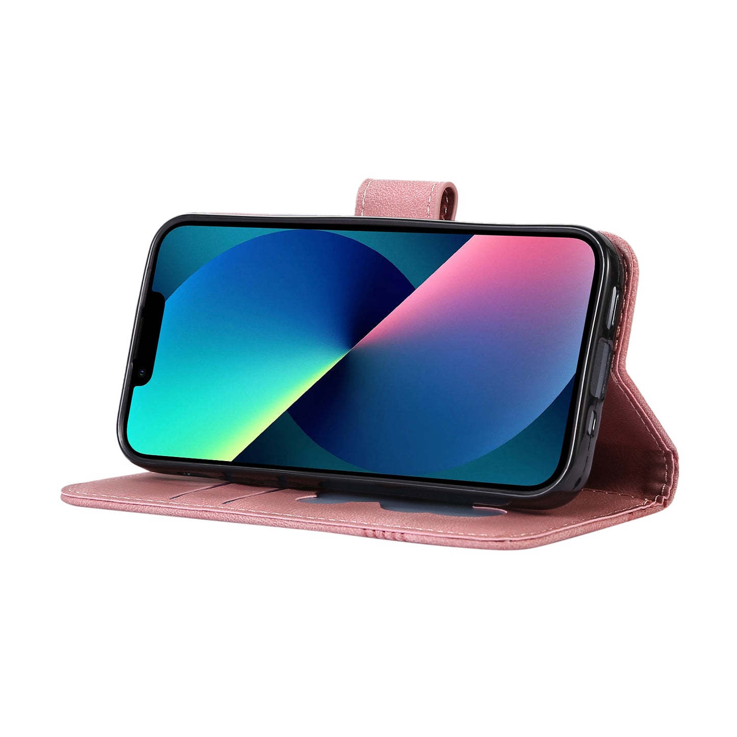 PU Leather Phone Case for iPhone 14 , Imprinted Musical Notation Wallet Stand Cell Phone Cover