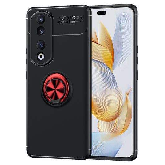 For Honor 90 Pro Kickstand Protective Cover TPU Phone Case Anti-drop Ring Holder Phone Shell