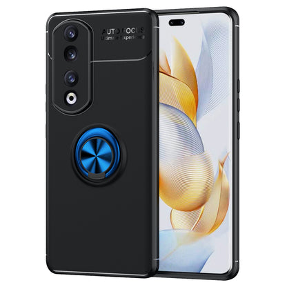 For Honor 90 Pro Kickstand Protective Cover TPU Phone Case Anti-drop Ring Holder Phone Shell
