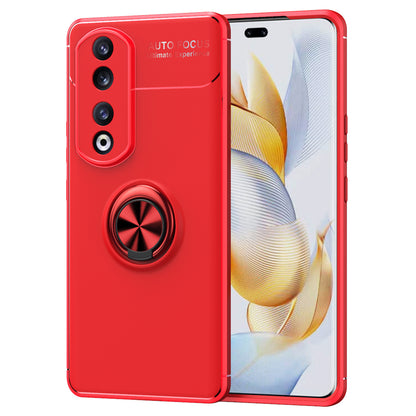For Honor 90 Pro Kickstand Protective Cover TPU Phone Case Anti-drop Ring Holder Phone Shell