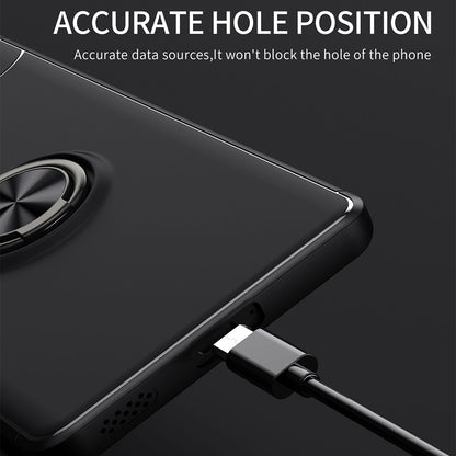 For Honor 90 Pro Kickstand Protective Cover TPU Phone Case Anti-drop Ring Holder Phone Shell