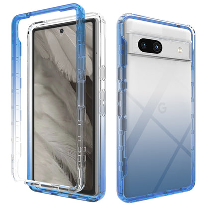 Gradient Phone Case for Google Pixel 7a , TPU + PC Drop Resistant Protective Cover