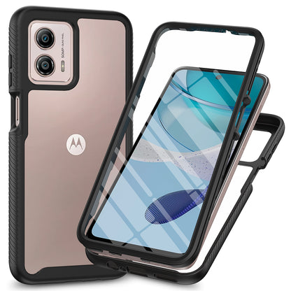 Phone Case for Motorola Moto G53 5G 3-in-1 Detachable Phone Case with PET Screen Protector