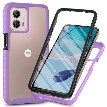 Phone Case for Motorola Moto G53 5G 3-in-1 Detachable Phone Case with PET Screen Protector