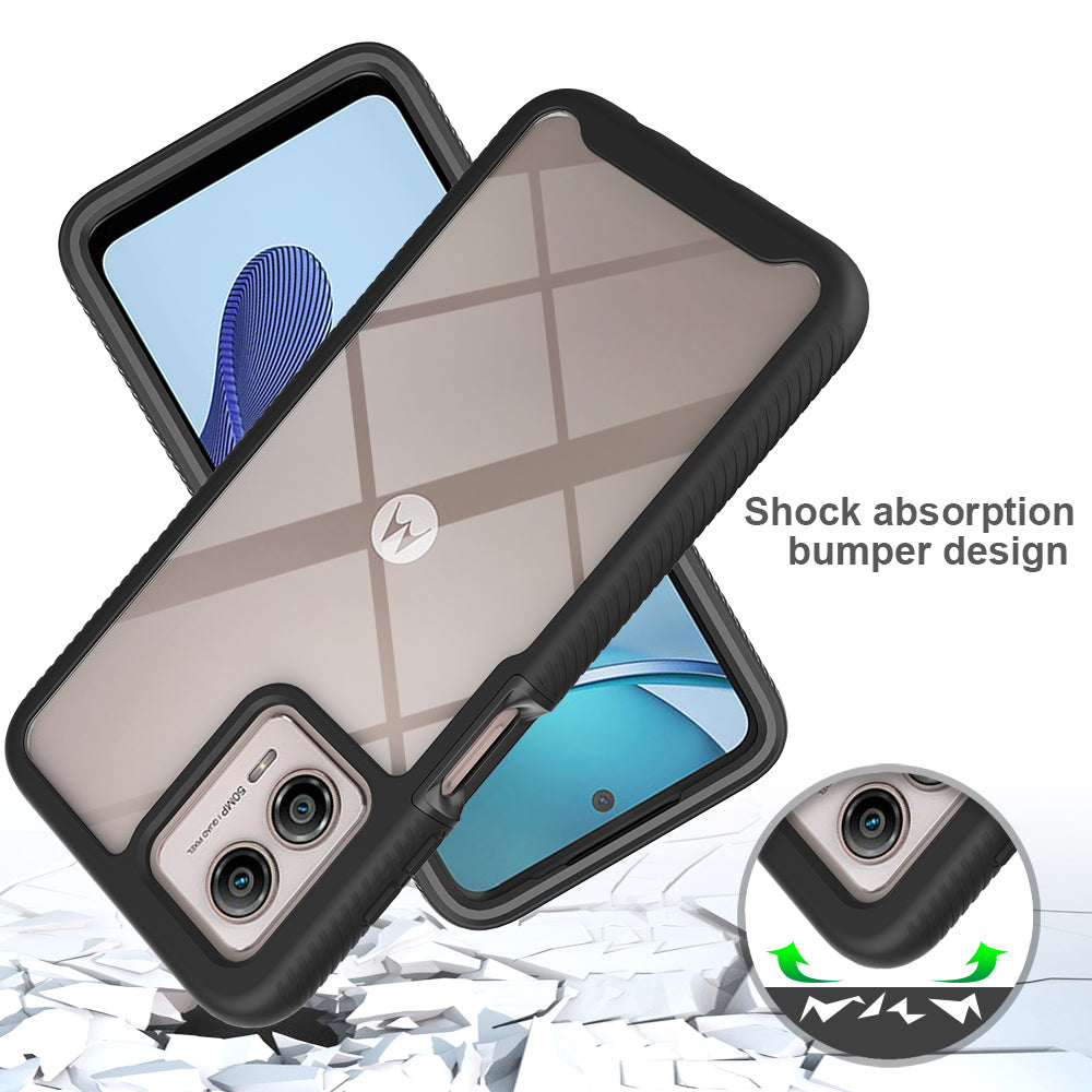 Phone Case for Motorola Moto G53 5G 3-in-1 Detachable Phone Case with PET Screen Protector