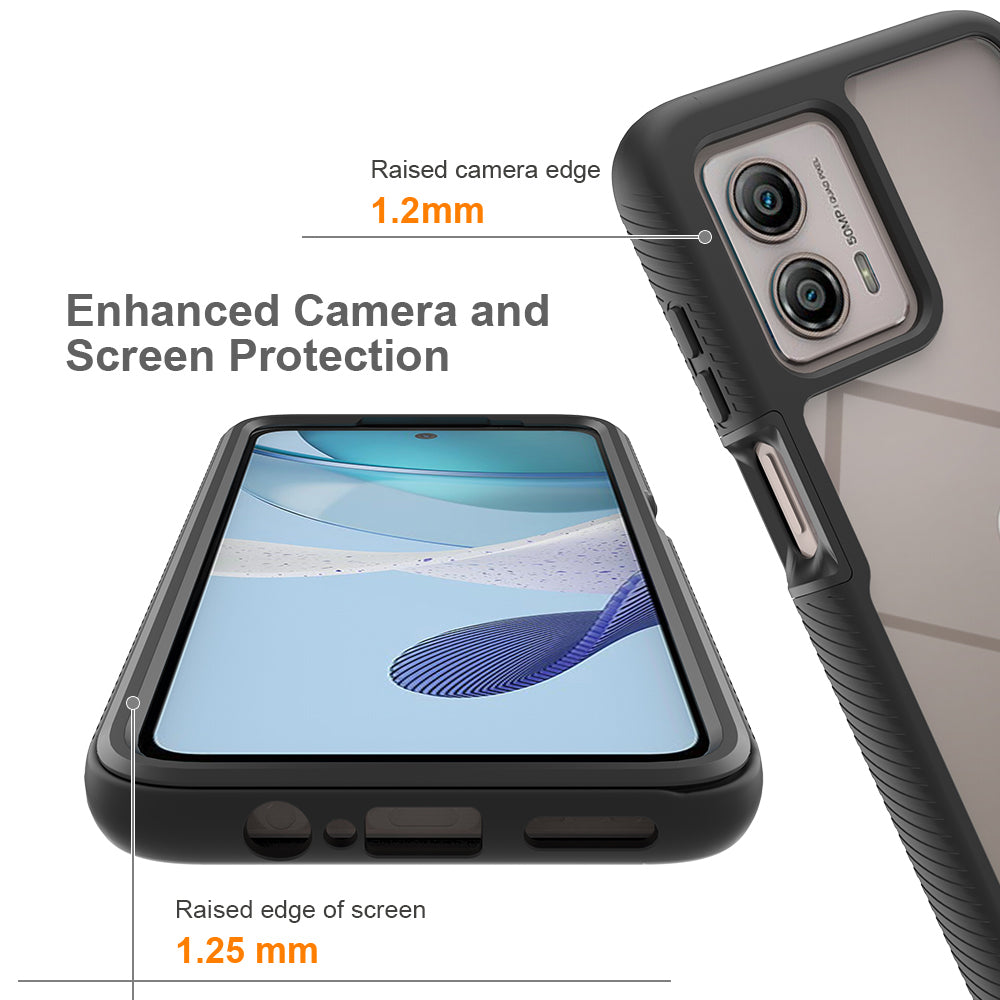 Phone Case for Motorola Moto G53 5G 3-in-1 Detachable Phone Case with PET Screen Protector