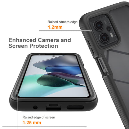 Phone Case for Motorola Moto G13 4G / G23 4G 3-in-1 Detachable Protective Case with PET Screen Protector