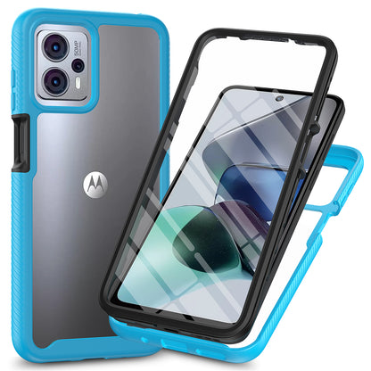 Phone Case for Motorola Moto G13 4G / G23 4G 3-in-1 Detachable Protective Case with PET Screen Protector