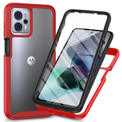 Phone Case for Motorola Moto G13 4G / G23 4G 3-in-1 Detachable Protective Case with PET Screen Protector