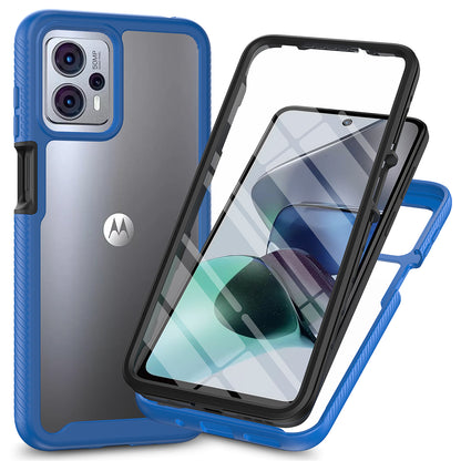 Phone Case for Motorola Moto G13 4G / G23 4G 3-in-1 Detachable Protective Case with PET Screen Protector