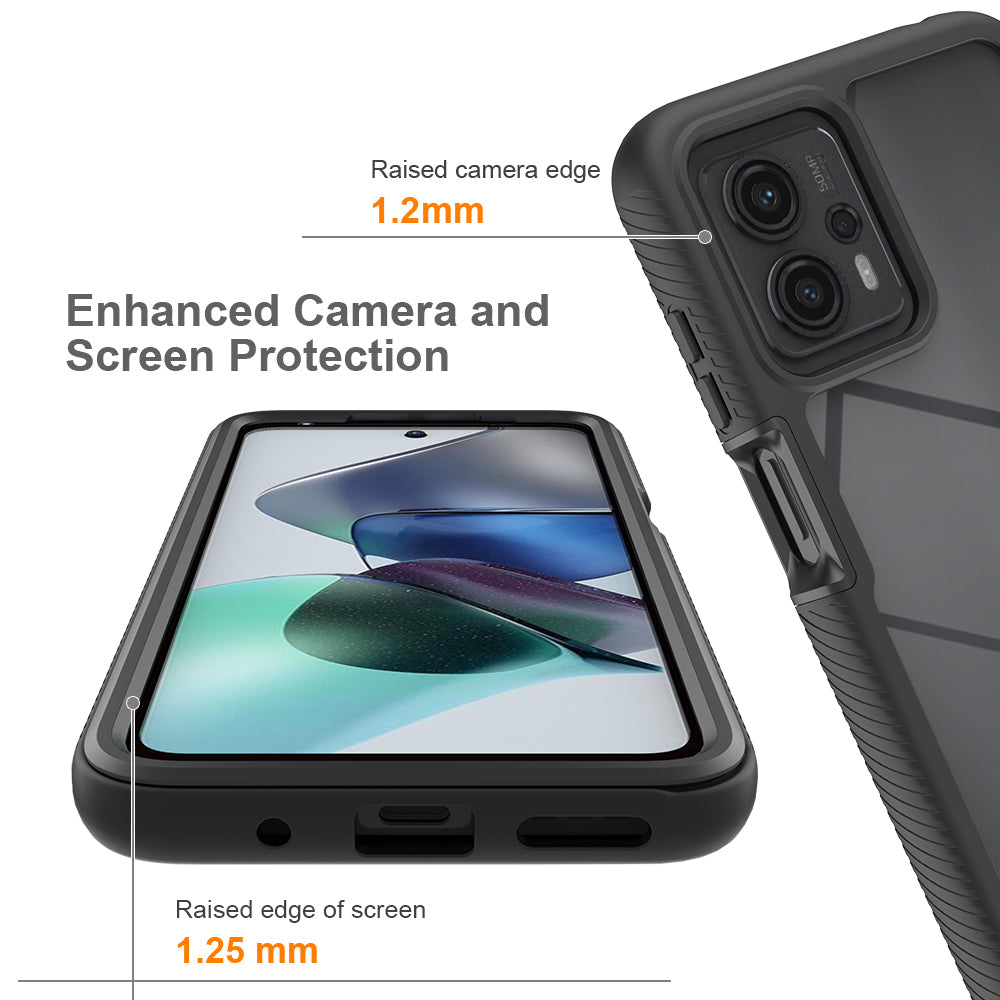 Phone Case for Motorola Moto G13 4G / G23 4G 3-in-1 Detachable Protective Case with PET Screen Protector