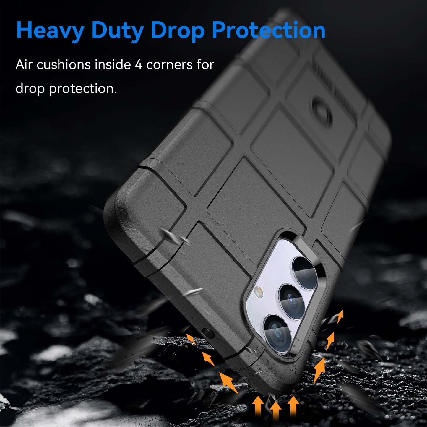 For Samsung Galaxy M54 5G / F54 5G Soft TPU Phone Case Square Grid Texture Phone Cover