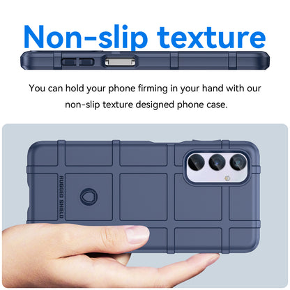 For Samsung Galaxy M54 5G / F54 5G Soft TPU Phone Case Square Grid Texture Phone Cover
