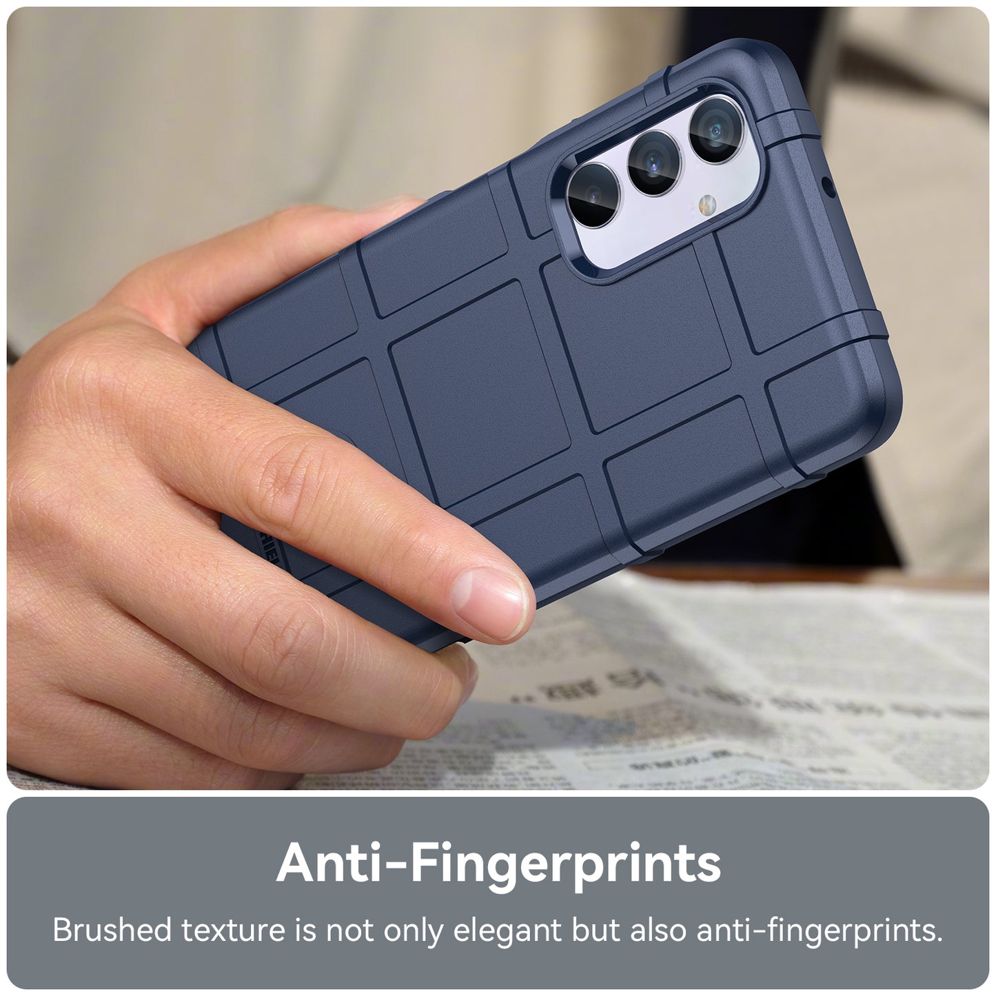 For Samsung Galaxy M54 5G / F54 5G Soft TPU Phone Case Square Grid Texture Phone Cover