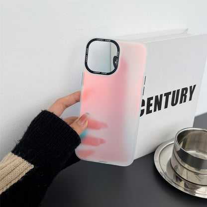For iPhone 14 Pro Max Laser Discoloration Design Mobile Phone Case Hard PC Flexible TPU Phone Cover Shell