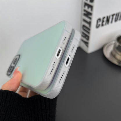 For iPhone 14 Pro Max Laser Discoloration Design Mobile Phone Case Hard PC Flexible TPU Phone Cover Shell
