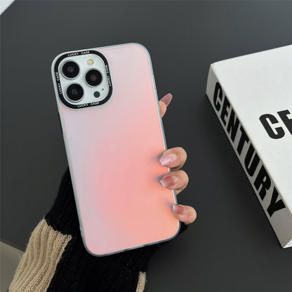 For iPhone 14 Pro Max Laser Discoloration Design Mobile Phone Case Hard PC Flexible TPU Phone Cover Shell