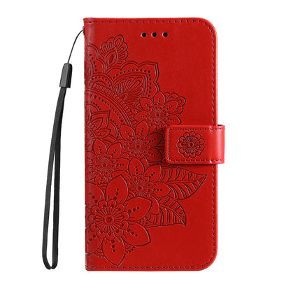 For Xiaomi Redmi Note 12S 4G Anti-Dust PU Leather Cover Flower Imprinting Phone Stand Wallet Phone Case