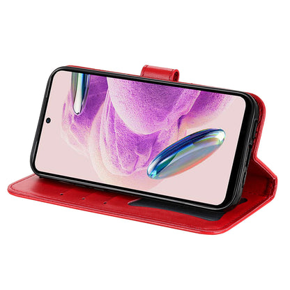 For Xiaomi Redmi Note 12S 4G Anti-Dust PU Leather Cover Flower Imprinting Phone Stand Wallet Phone Case