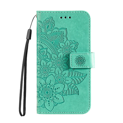 For Xiaomi Redmi Note 12S 4G Anti-Dust PU Leather Cover Flower Imprinting Phone Stand Wallet Phone Case